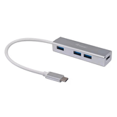 EQUIP LIFE USB-C 3.1 HUB 4 USB 3.0 PORTAS TIPO A CAIXA DE ALUMÍNIO