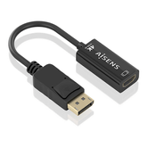 Conversor AISENS DisplayPort para HDMI 4K 60Hz DP M HDMI M Preto 15cm