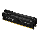 KIT DE MEMÓRIA 16 GB (2X8 GB) DDR4 3200 KINGSTON FURY BEAST PRETO CL16