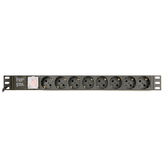 REGLETA PDU GEMBIRD 8 SCHUKO 1U 10A ENCHU C14 CABLE DE 3 M