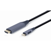 CABO ADAPTADOR DE DISPLAY HDMI GEMBIRD USB TYPE-CA, CINZA ESPACIAL, 1,8 M