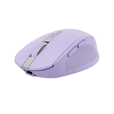 MOUSE SEM FIO E BLUETOOTH TRUST OZAA 25384 ROXO RECARREGÁVEL - SENSOR ÓPTICO - 6 BOTÕES - 800/1600/