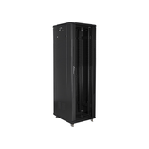 ARMÁRIO DE RACK LANBERG 19" 42U 600X800 PACOTE PLANO PRETO PRETO