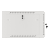 RACK DE ARMÁRIO DE PAREDE LANBERG 19Ã? Â? ¬ Â 6U 600X600 PORTA DE VIDRO CINZA DE EMBALAGEM PLANA