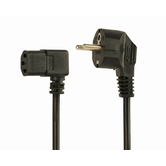 CABO DE ALIMENTAÇÃO GEMBIRD SCHUKO PARA C13 90 GRAUS 1,8M