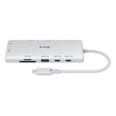 Hub D-Link DUP-A01 USB-C 10 em 1 2xHDMI