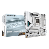 Placa AMD  GIGABYTE B850M EAGLE WIFI6E ICE Placa Base – Procesadores AMD Ryzen serie 9000, VRM digital de 8+2+2 fases, hasta 8200 MHz DDR5 (OC),