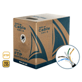Carretel de cabo de rede Phasak CCA AWG23 305 m PHR 670 Outdoor Cat 6 FTP