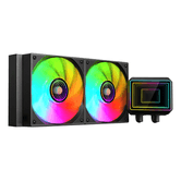 SISTEMA DE REFRIGERACION LIQUIDA MARS GAMING ML-TWO240 2x120mm ARGB 450W TDP COLOR NEGRO