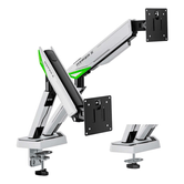 Suporte de monitor AISENS DT38TSR 345 96 x 5 cm 38 Mesa preta, branca