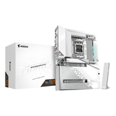 Placa AMD  GIGABYTE X870 AORUS STEALTH ICE Placa Base – Compatible con procesadores AMD Ryzen 9000, VRM digital de 16+2+2 fases, hasta 8200 MHz D