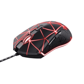 MOUSE ÓPTICO TRUST GAMING GXT 133 LOCX COM ILUMINAÇÃO LED 800-4000ppp DPI 6 BOTÕES PROGRAMÁVEIS 22