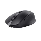 MOUSE TRUST WIRELESS Y BLUETOOTH OZAA 24819 NEGRO RECARGABLE- SENSOR OPTICO - 6 BOTONES - 800/1600/3200DPI - RECEPTOR USB-A/USB-C