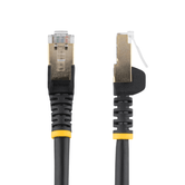 Cabo de rede Ethernet RJ45 STP preto Cat6a de 5 m