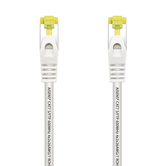 Cabo de rede AISENS Patch Cord RJ45 LSZH Cat.7 600 MHz S/FTP PIMF AWG26, branco, 1,0 m