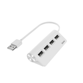 Hub USB de 4 portas 480 Mbps branco