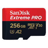 Ext PRO microSDXC 256GB+SD 200MB/s