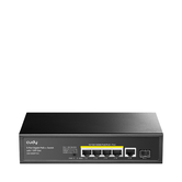 CUDY 5-Port Gigabit PoE+ Switch with 1 SFP Port 120W