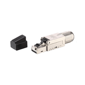 KIT 5 CONECTORES RJ45 EQUIPAMENTO CATEGORIA 8.1 121172 MONTAGEM SEM FERRAMENTAS