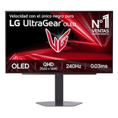 MONITOR LG, 27 POLEGADAS, 27GX704A-B, 68,6 CM, 2560 X 1440 PIXELS, QUAD HD, OLED, 0,03 MS, PRETO