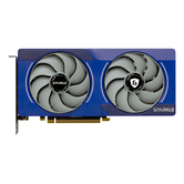 Placa gráfica SPARKLE Arc B580 12GB GDDR6 preta, azul e prata