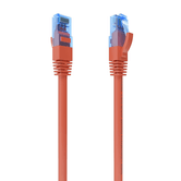 Cabo Aisens RJ45 CAT.6 UTP AWG26 CCA vermelho 0,75 m