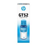 Garrafas de tinta ciana HP GT52