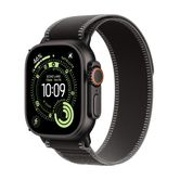 Capa de titânio preta para Apple Watch Ultra 3 GPS + Cellular de 49 mm com laço de trilha preto/carvão - M/L