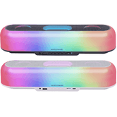 BARRA DE SONIDO BLUETOOTH MARS GAMING MSBORBW BLANCO 20W ILUMINACION RGB 360 BT AUX FM TF BAT. 6h