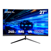 MONITOR NILOX 27 CURVO DE 240 HZ VA HDMI E DP 27" LCD VA Full HD HDMI