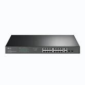 SWITCH SEMI-GERENCIÁVEL TP-LINK SG1218MP 16P GIGA POE/POE+ +2P GIGA NO POE POE 192W FONTE DE ALIMENTAÇÃO DE RACK