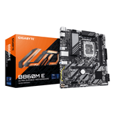 Placa Intel  GIGABYTE B860M E Placa Base - Procesadores Intel Core Ultra Series, VRM de 4+1+2 fases, hasta 8800MHz DDR5 (O.C), 2xPCIe 4.0 M.2, LA
