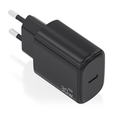 AISENS - CARGADOR GaN 30W, 1xUSB-C PD3.0, NEGRO