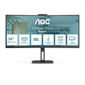 AOC CU34V5C/BK 34" LED VA Wide Quad HD HDMI Altavoces