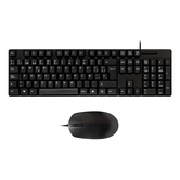 TECLADO Y MOUSE UNYKAch UK50545 OEM CABLE 1.5m 1200DPI COLOR NEGRO