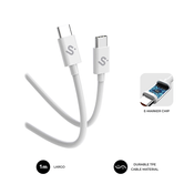 CABLE SUBBLIM PLUS 100W C-C 1M WHITE