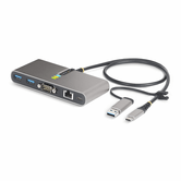 Hub USB-C/USB-A de 2 Puertos con Red RJ45 y Serie DB9 RS232