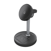 Aisens Cargador Inalámbrico USBC 15W 3 en 1 Negro