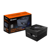 Fuente Alimentación 850W GIGABYTE  AORUS ELITE P850W Fuente de Alimentación - PCIe 5.0, 80 PLUS Platinum, Diseño completamente modular, Ventilador de