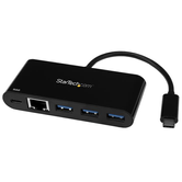 HUB CONCENTRADOR USB 3.0 USB-C 3 PUERTOS CON ETHERNET Y PD