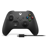 GAMEPAD INALAMBRICO XBOX + CABO USB-C | NEGRO