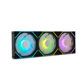 Ventilação Nox. Kit HUMMER PRO LINK x3 F.ARGB Mag preto