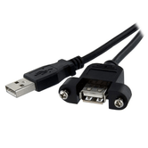 CABLE 30CM DE PANEL USB A M H