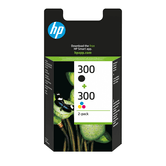PACK CARTUCHO HP NEGRO 300 + COLOR 300