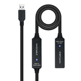CABLE USB NANO CABLE USB3.0 A/M - USB3.0 A/H 10.0M NEGRO ALARGADOR C/AMPLIFICADOR