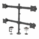 Suporte para monitor quádruplo de mesa - Aço