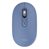 MOUSE TRUST WIRELESS SERON HYPSCROLL SLIM 400-2400DPI 6 BOTONES RECARGABLE FSC GRS AZUL