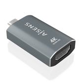AISENS Adaptador Conversor Aluminio USB C a HDMU 4K 60Hz  USB C M HDMI H  Gris
