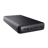 POWERBANK UNIVERSAL TRUST 24676 PRIMO 20000mAh COLOR NEGRO INPUT MICRO USB Y USB-C OUT 2 USB-A 1 USB