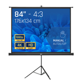 iggual Pantalla 84 176x134 cm con trípode+bolsa